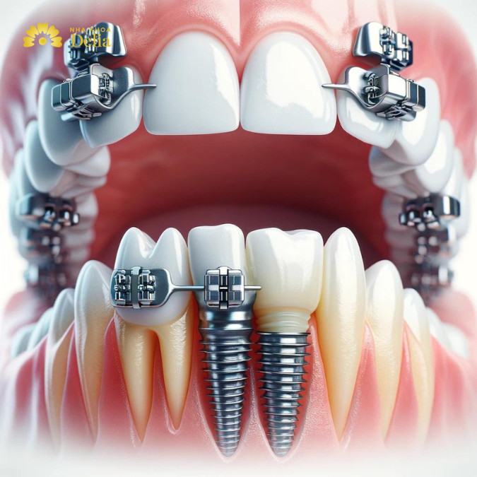 Cấy Implant có niềng răng được không? Bác sĩ nha khoa tư vấn