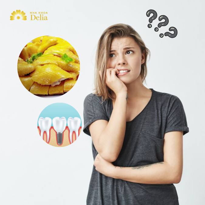 Trồng răng Implant có ăn được thịt gà không? Lưu ý sau cấy ghép