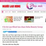 [Báo Người lao động] - 5 lý do Lan Khuê lựa chọn Delia Beauty Group