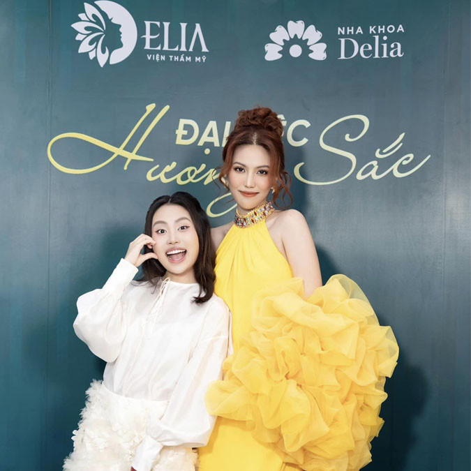 Phương Mỹ Chi trưng diện đến tham gia sự kiện khai trương tổ hợp nha khoa & thẩm mỹ Delia Beauty Group