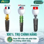 Sử dụng vật liệu cấy ghép chất lượng cao