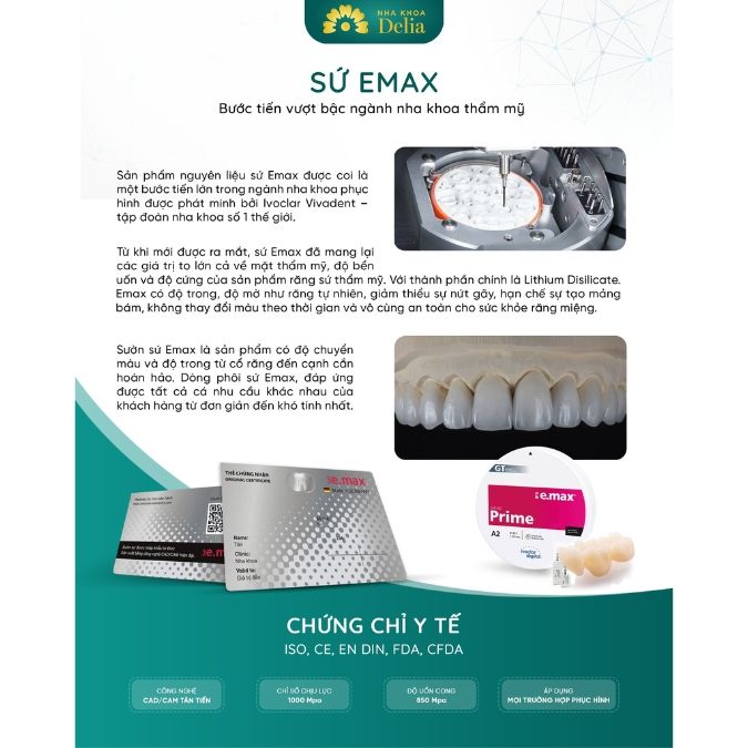 Răng sứ Emax có thành phần như thế nào?