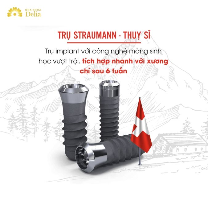 Trụ Implant Straumann của nước nào?