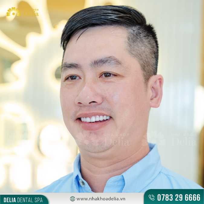 "Tâm lý sợ đi nha khoa nhưng đến Delia thì cảm giác yên tâm, thoải mái lắm, chẳng đau đớn gì, ăn nhai tốt lắm."