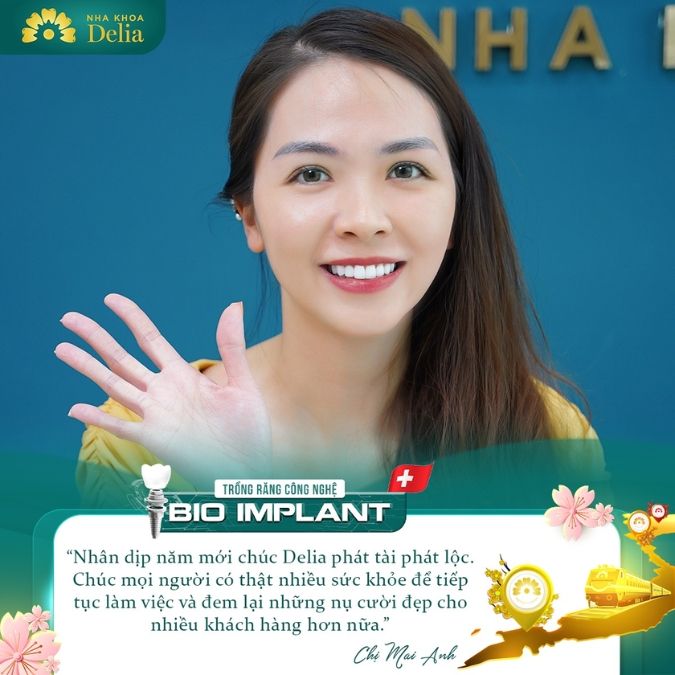 100% khách hàng hài lòng tin tưởng sau trải nghiệm trồng răng tại Delia