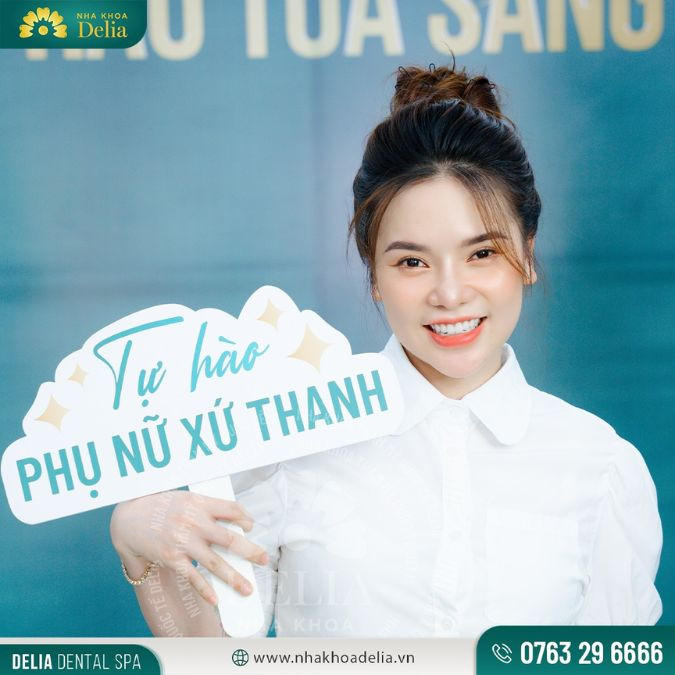 Vẻ đẹp hack tuổi sau khi thẩm mỹ răng sứ tại Delia