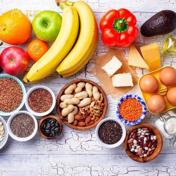 Lưu ý chăm sóc răng miệng sau trám: Chế độ ăn uống đầy đủ