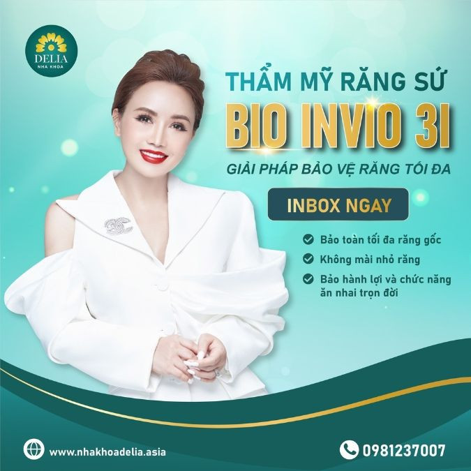 Thẩm mỹ bọc răng sứ với công nghệ BIO INVIO 3I độc quyền tại Delia