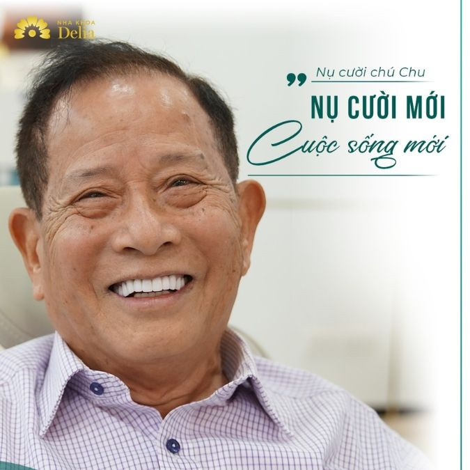 Chú Chu đã có nụ cười mới tự tin hơn sau khi đến với Nha khoa Delia