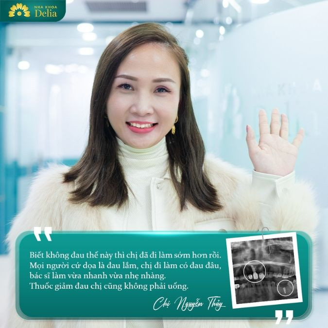 Chị Thủy hối hận vì không trồng Implant sớm hơn