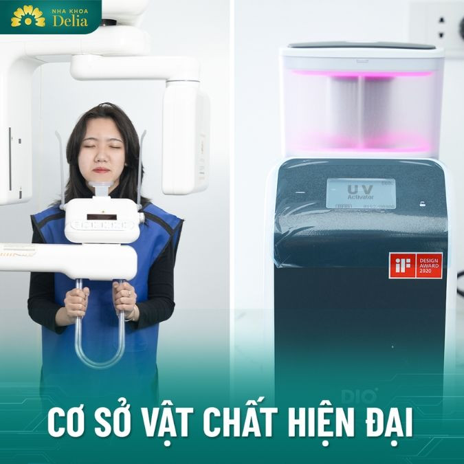 Chụp X quang cho mẹ bầu an toàn hơn với áo chì bảo hộ tại Nha khoa Delia