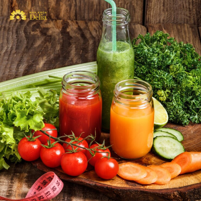 Nước Detox giảm cân cà rốt và cần tây