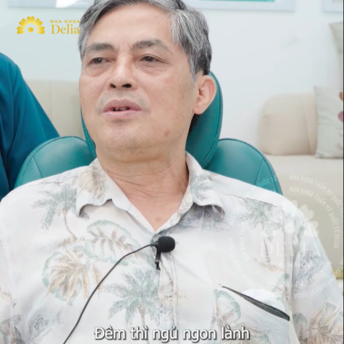 Chú Cát chia sẻ cấy trụ xong mà không hề đau, đêm về vẫn ngủ ngon, sáng hôm sau thì thấy bình thường