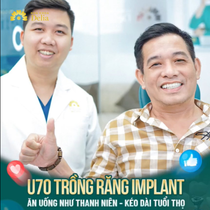 Anh Tuấn thực sự hài lòng với dịch vụ từ nha khoa Delia