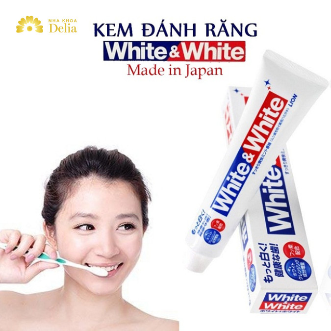 Kem đánh răng Nhật Bản White and White chống ê buốt răng cực hiệu quả