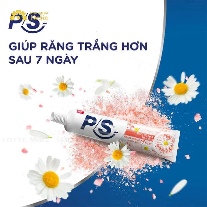 Kem đánh răng muối hồng hoa cúc P/S đã quá quen thuộc với các gia đình Việt