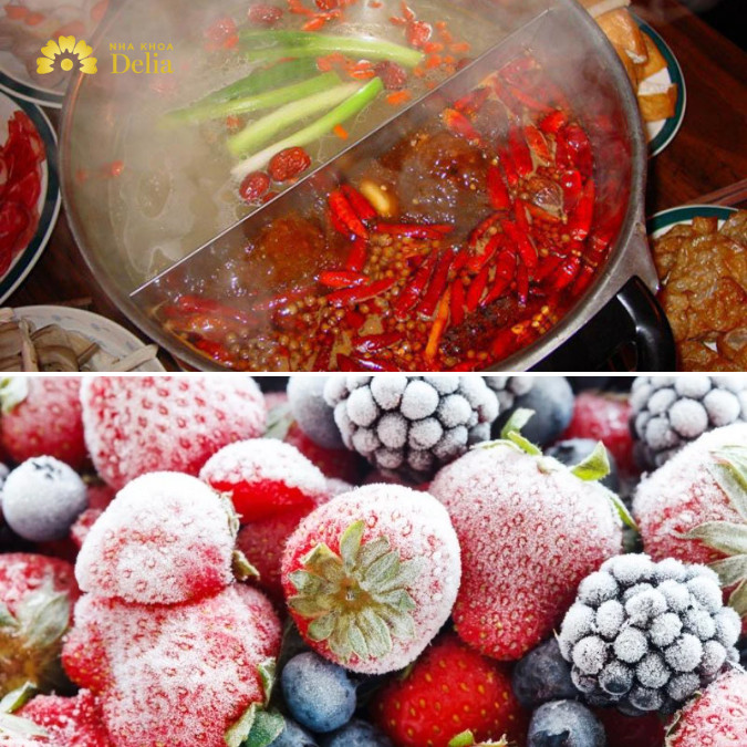 Thực phẩm quá nóng hoặc quá lạnh có thể gây kích ứng và làm tăng độ nhạy cảm của răng và mô nướu sau khi lấy tủy. 