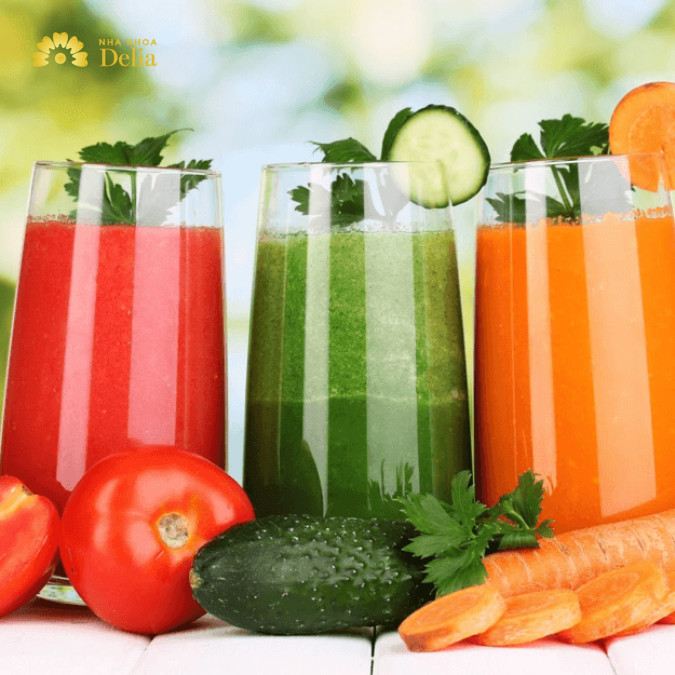 Các loại sinh tố, nước ép không những giàu dinh dưỡng mà còn rất tốt cho răng