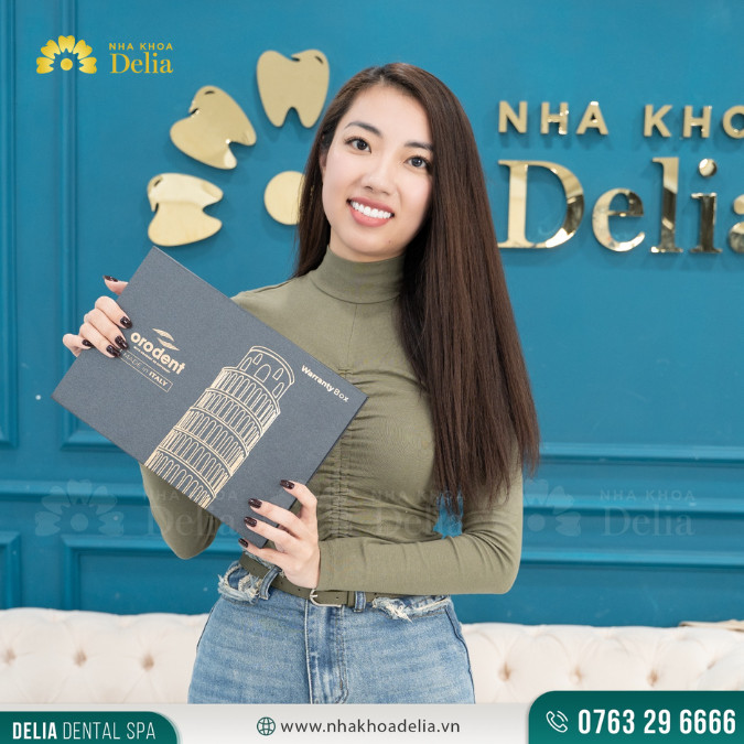 Rất đáng để giới thiệu nha khoa Delia cho bạn bè và gia đình - Chị Vũ Anh chia sẻ