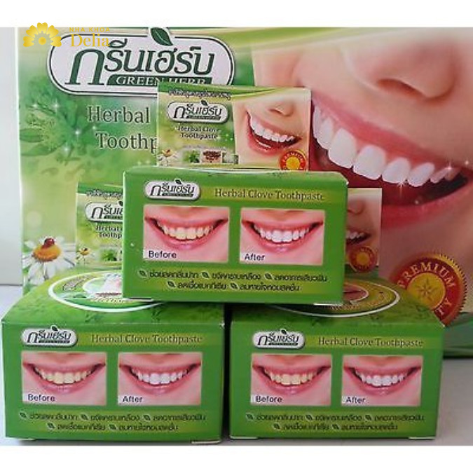 Kem đánh răng Thái Lan Green Herb hay kem tẩy trắng răng được nhiều người sử dụng cho mục đích làm trắng răng nhanh, an toàn