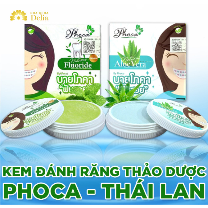 Kem đánh răng Phoca thảo dược Thái Lan cực phù hợp cho những người đang có vấn đề về mùi hôi miệng hay răng ố vàng