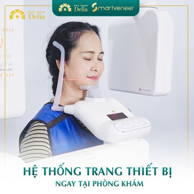 Hệ thống trang thiết bị hiện đại tại nha khoa Delia
