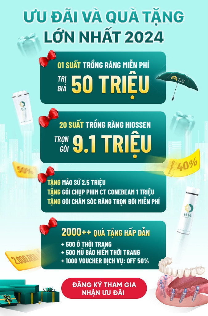 Ưu đãi và quà tặng lớn dành cho những khách hàng trồng răng