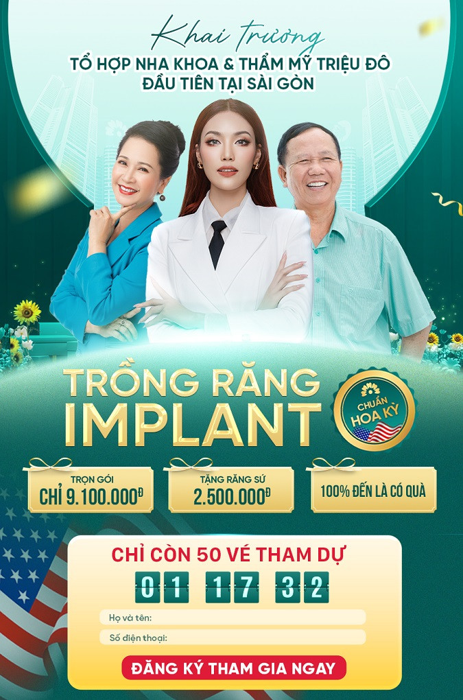 Voucher trồng răng implant còn được tặng mão sứ trị giá 2.5 Tr