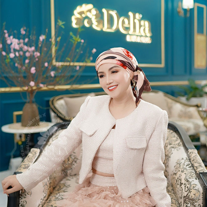 Diễn Viên Hoàng Yến sử dụng dịch vụ tại Delia Beauty Group