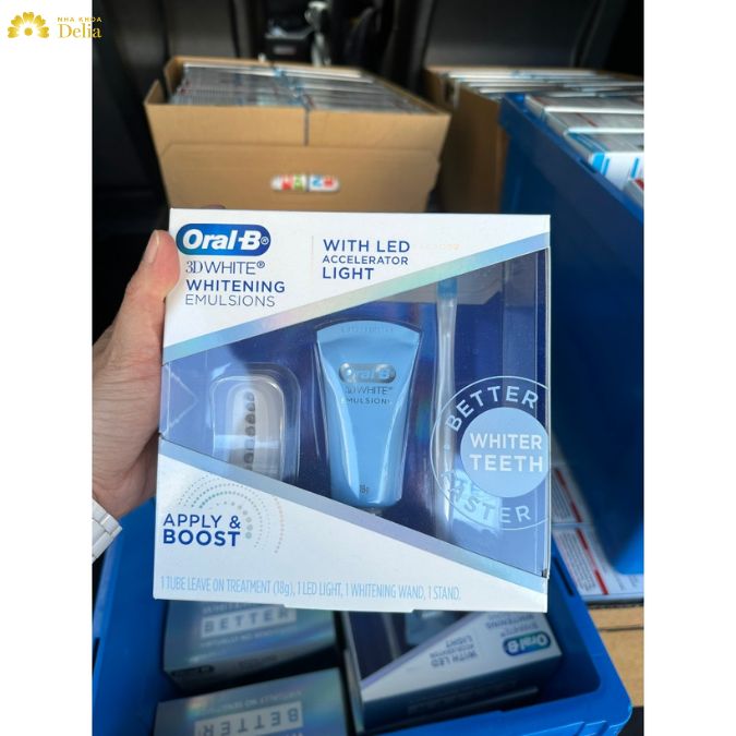 máy làm trắng răng Oral-B được thiết kế để bảo vệ men răng
