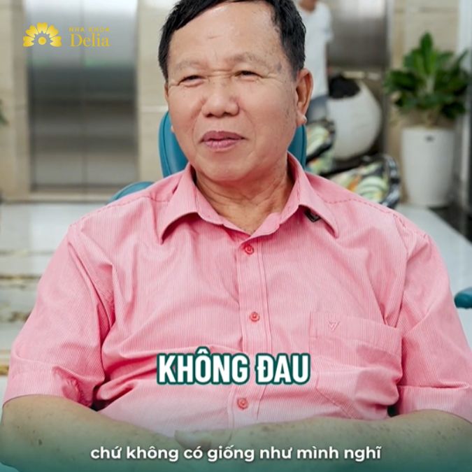 Trồng răng không hề đau như chú nghĩ
