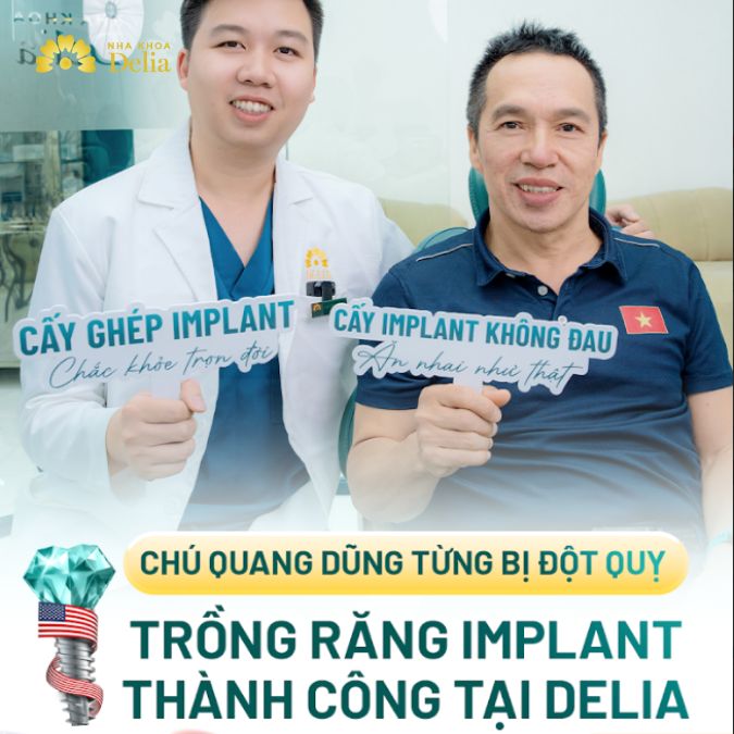 Hành trình trồng răng Implant sau đột quỵ của chú Quang Dũng