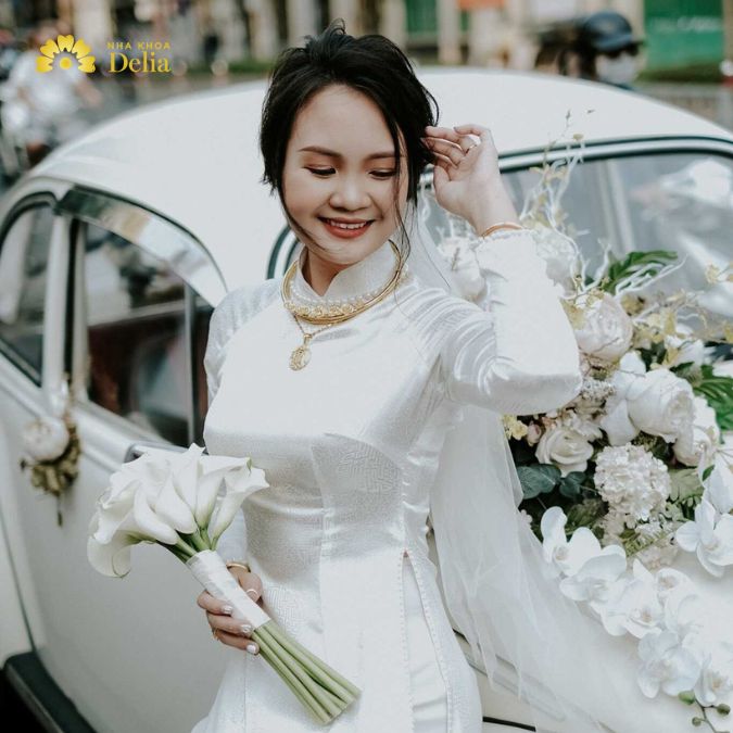 Mẹo chụp ảnh áo dài cưới đẹp