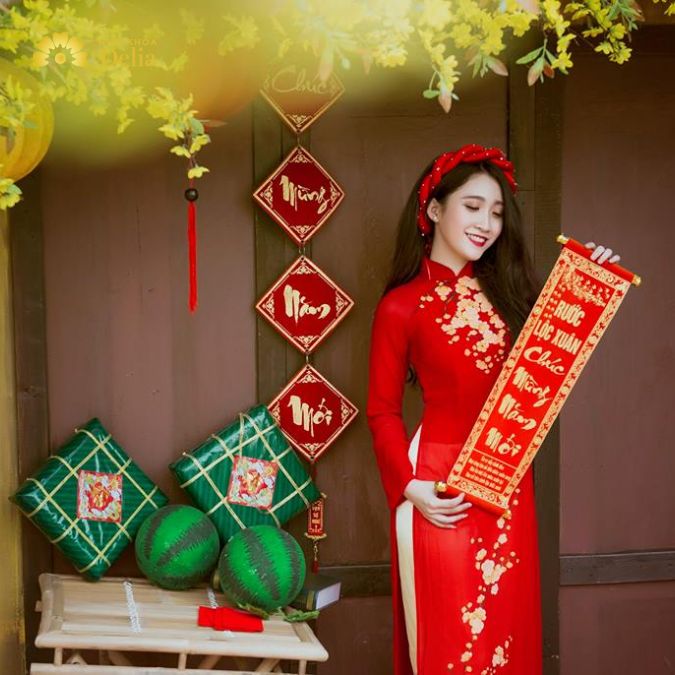 Cách chụp ảnh áo dài Tết du xuân cực đẹp