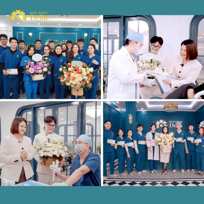 Delia Beauty Group tặng hoa và quà tri ân tới các Y bác sĩ trên toàn bộ Hệ thống Nha khoa Thẩm mỹ Delia